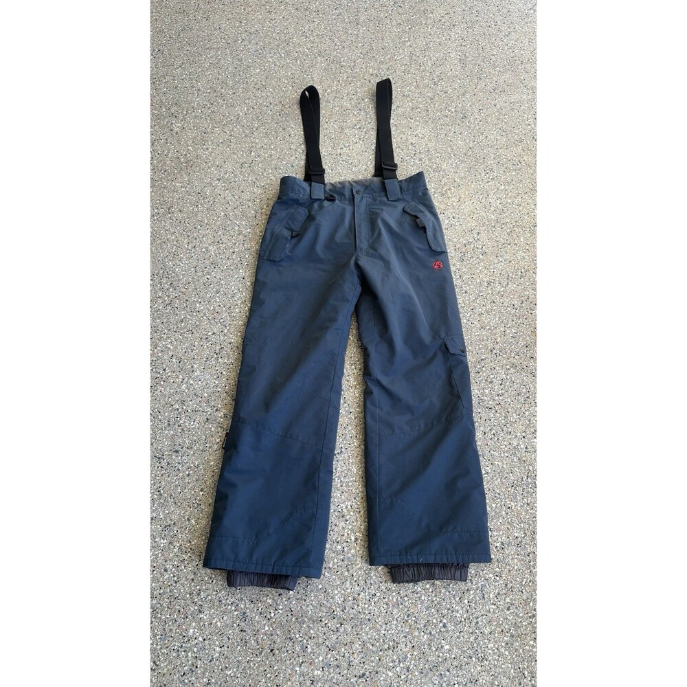 Turbine Boys kids Insulated blue Snow Bib Pants Size L for Skiing/Snowboarding - Picture 1 of 11